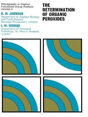 cover image of The Determination of Organic Peroxides
